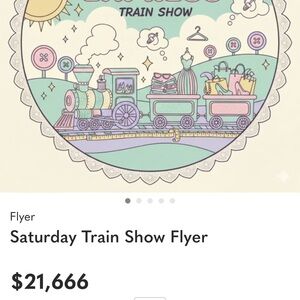 Saturday Train Show Flyer